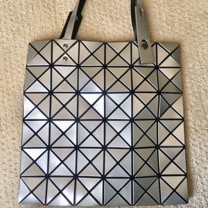 Issey Miyake Bao Bao Prism Tote in Silver